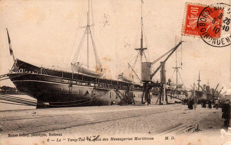 Carte postale ancienne Bordeaux - Yang-Tse à Bordeaux