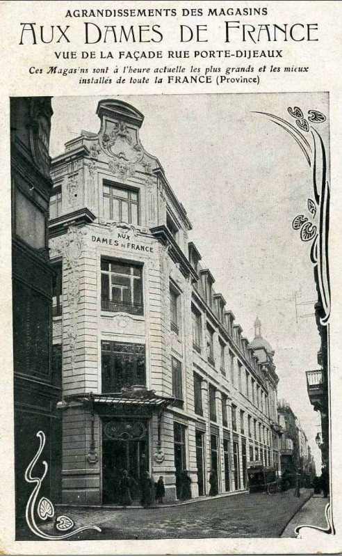 Carte postale ancienne Bordeaux - Aux Dames de France à Bordeaux