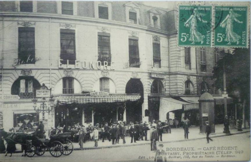 Carte postale ancienne Bordeaux - Café le Régent 1 à Bordeaux