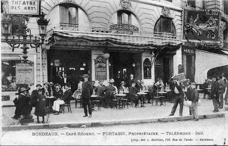 Carte postale ancienne Bordeaux - Café le Régent 2 à Bordeaux