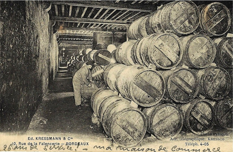 Carte postale ancienne Bordeaux - Etablissement Kressmann à Bordeaux