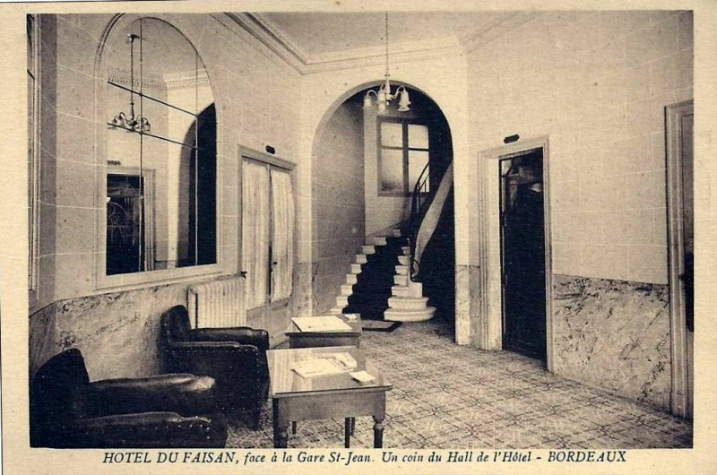 Carte postale ancienne Bordeaux - Hôtel du Faisan à Bordeaux