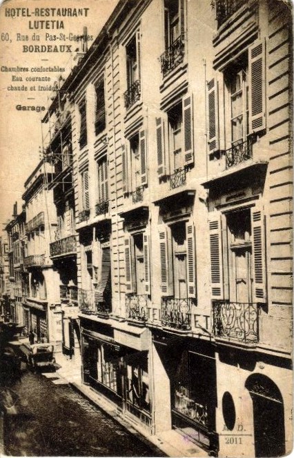 Carte postale ancienne Bordeaux - Hôtel Lutetia à Bordeaux