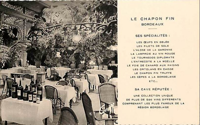 Carte postale ancienne Bordeaux - Le Chapon-fin 2 à Bordeaux