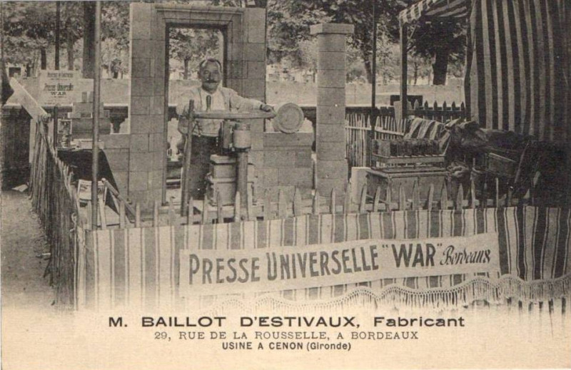 Carte postale ancienne Bordeaux - Maison Baillot à Bordeaux