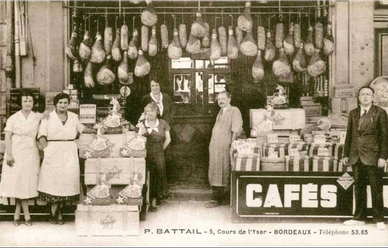 Carte postale ancienne Bordeaux - Maison Battail à Bordeaux