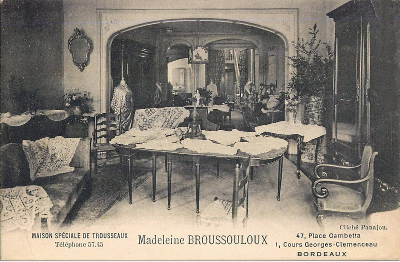 Carte postale ancienne Bordeaux - Maison Broussouloux à Bordeaux