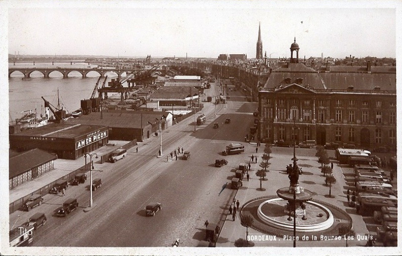 Carte postale ancienne Bordeaux - Les quais 5 à Bordeaux