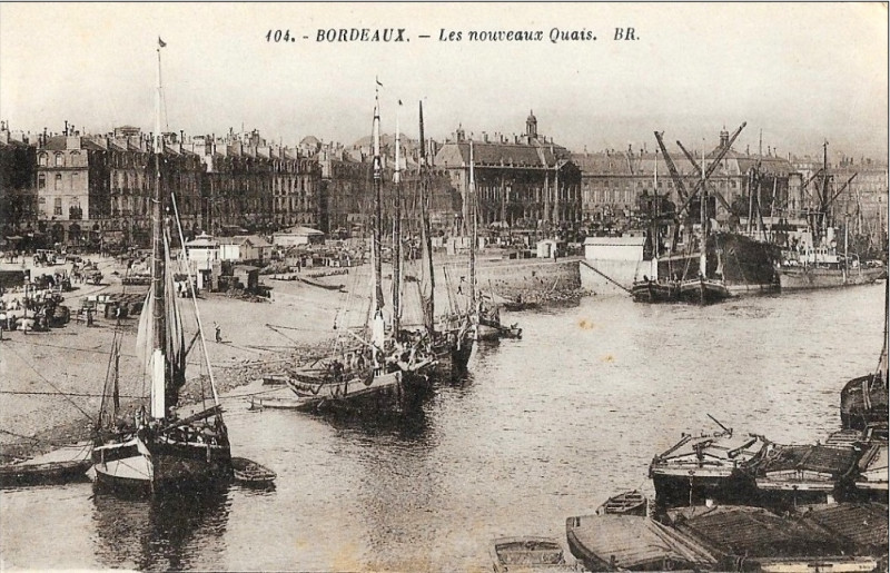 Carte postale ancienne Bordeaux - Les quais 6 à Bordeaux