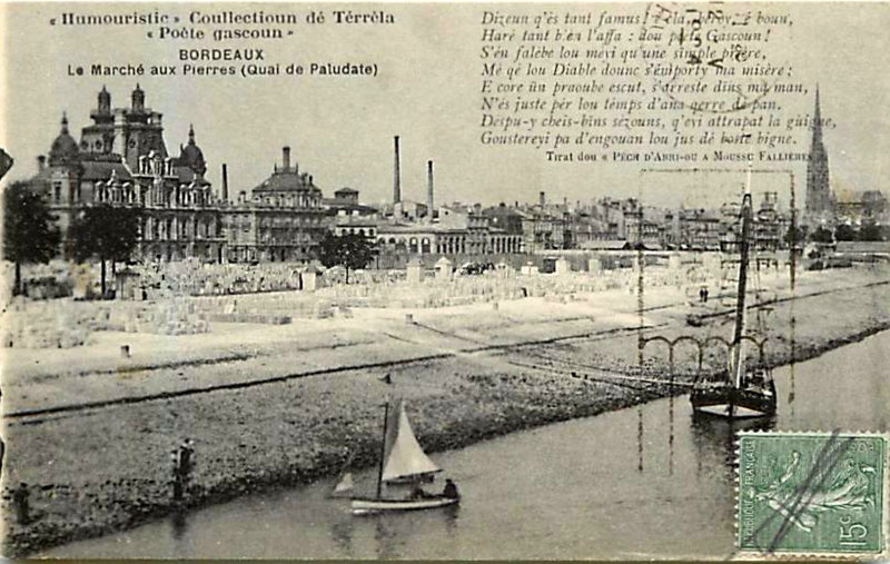 Carte postale ancienne Bordeaux - Quai de Paludate 2 à Bordeaux