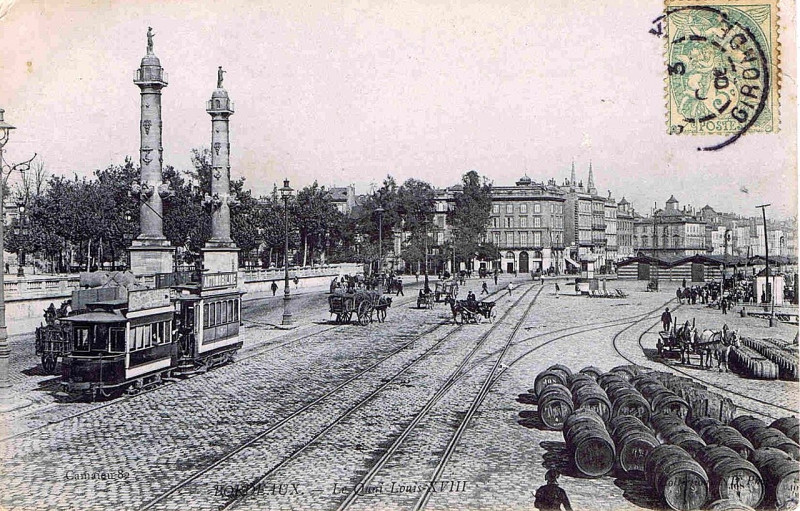 Carte postale ancienne Bordeaux - Quai Louis Xviii 6 à Bordeaux