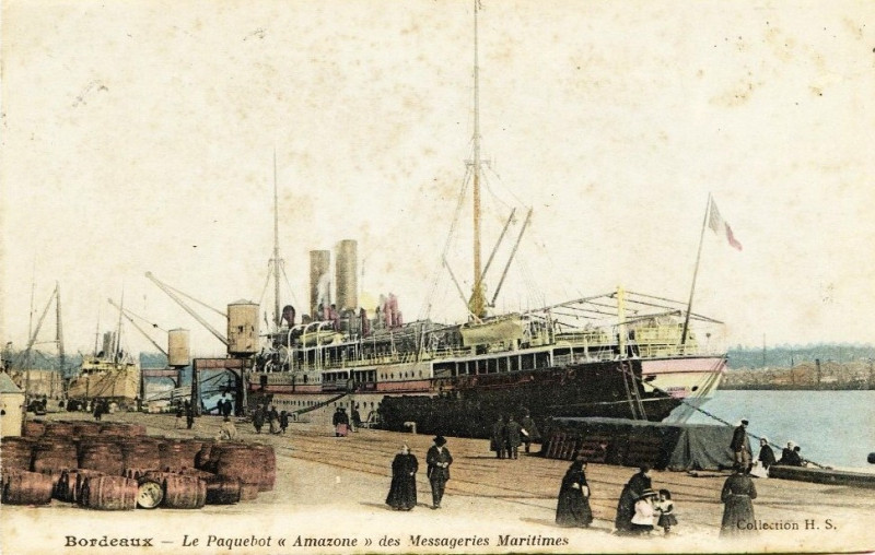 Carte postale ancienne Bordeaux - Amazone à Bordeaux