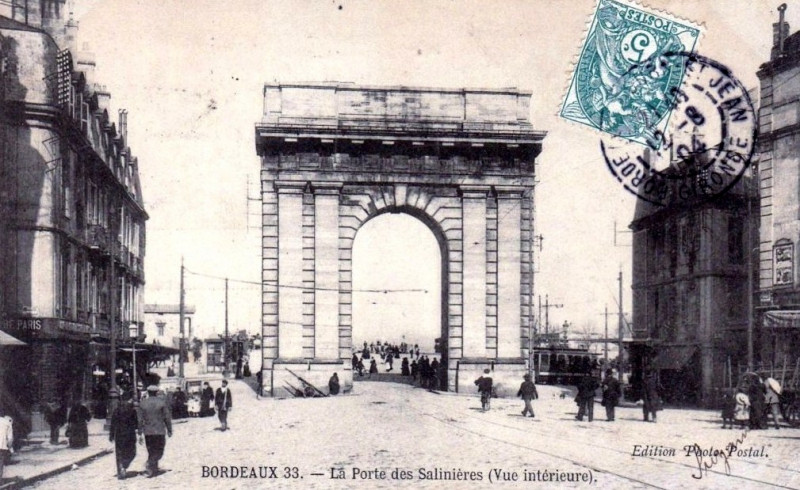 Carte postale ancienne Bordeaux - Porte des Salinières à Bordeaux