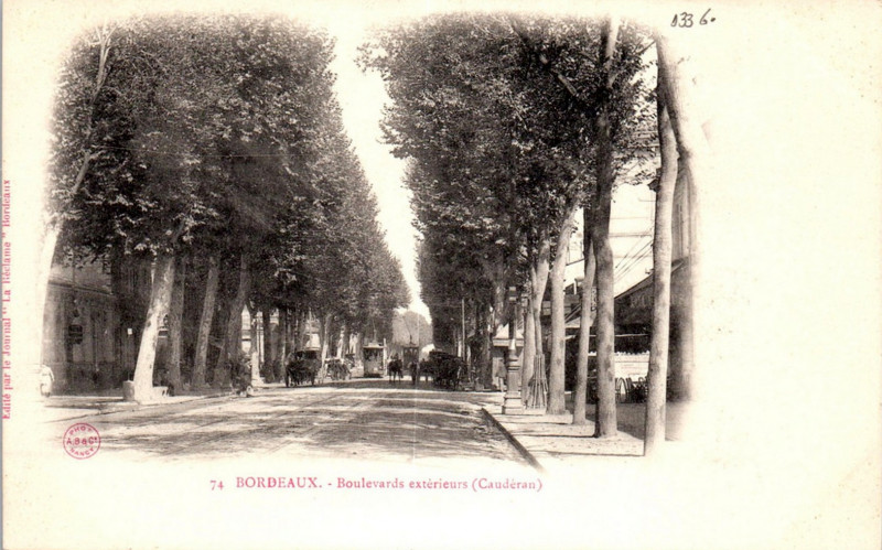 Carte postale ancienne Bordeaux - Boulevards extérieurs - Caudéran 1 à Bordeaux
