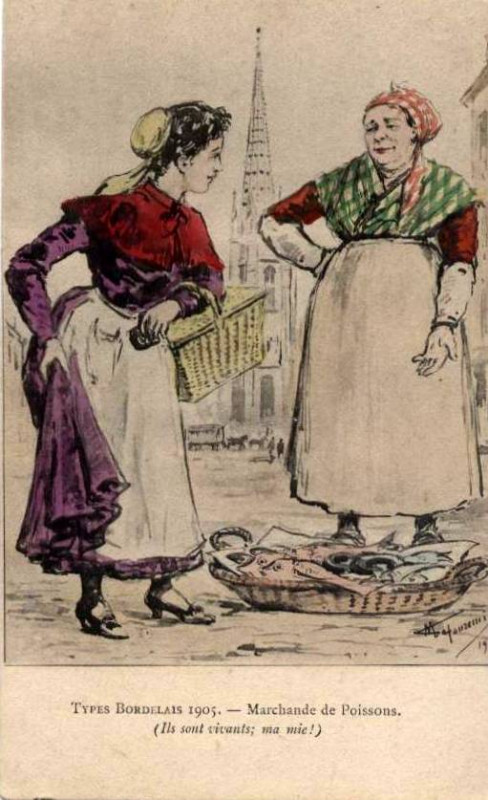 Carte postale ancienne Bordeaux - Types bordelais 115 à Bordeaux