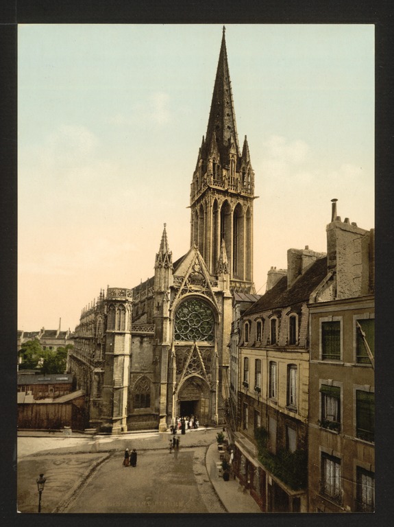 Carte postale ancienne St. Pierre church, Caen, France-LCCN2001697606 à Caen