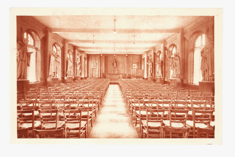 Carte postale ancienne Séminaire Saint-Sulpice - salle des Statues  à Issy-les-Moulineaux