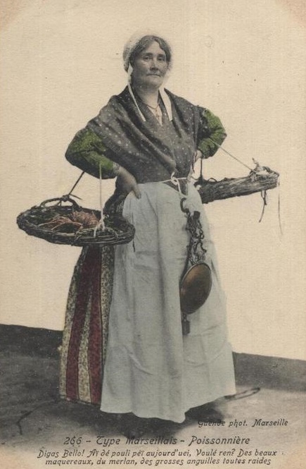 Carte postale ancienne Marseille 266 Poissonnière à Marseille