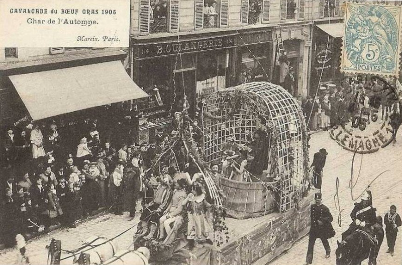 Carte postale ancienne Boeuf Gras 1905 3