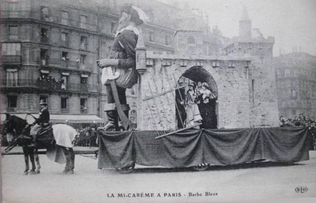 Carte postale ancienne Char de Barbe-Bleue