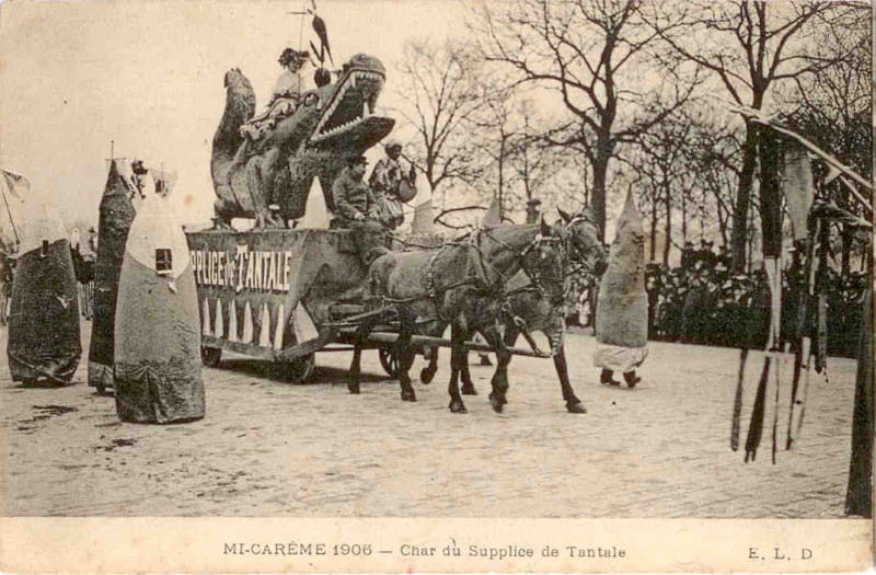 Carte postale ancienne Char de Tantale 1906