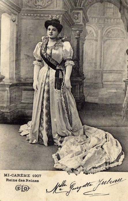 Carte postale ancienne Georgette Juteau 1907 2