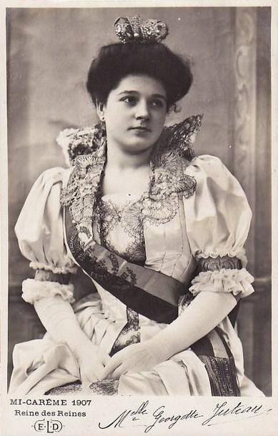 Carte postale ancienne Georgette Juteau 1907
