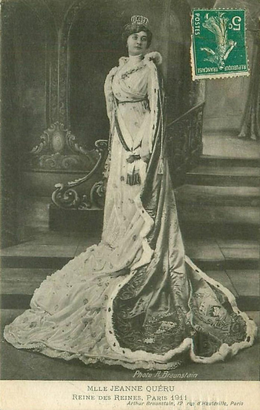 Carte postale ancienne Jeanne Quéru 1911 - 2