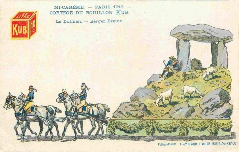 Carte postale ancienne Kub Mi-Carême 1913 2