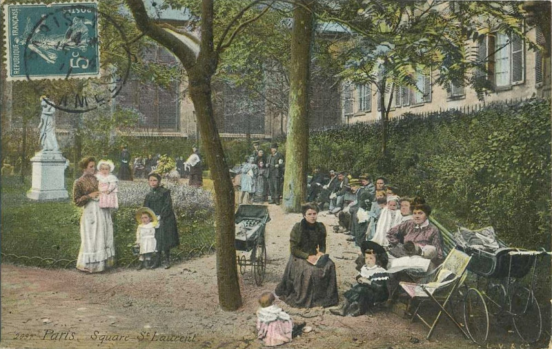 Carte postale ancienne Square Saint-Laurent vers 1900