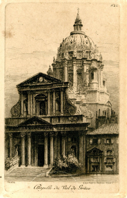 Carte postale ancienne Chapelle du Val de Grâce à Paris 5e