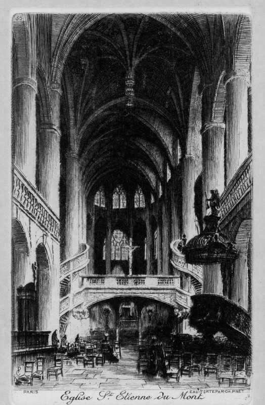 Carte postale ancienne Paris 35 Eglise Saint-Etienne-du-Mont