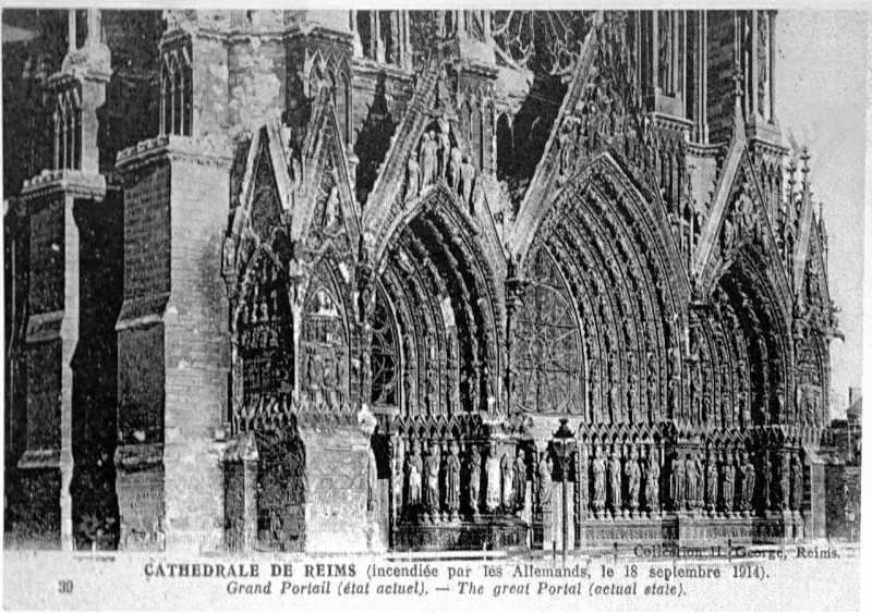 Carte postale ancienne Cathédrale de Reims 81186