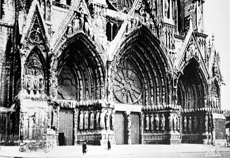 Carte postale ancienne Cathédrale Reims 81187