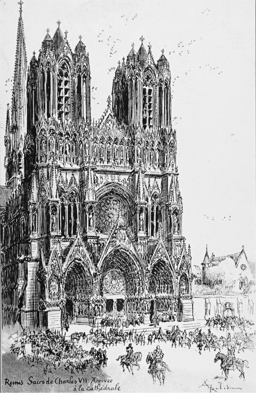 Carte postale ancienne Cathédrale Reims Robida 73695