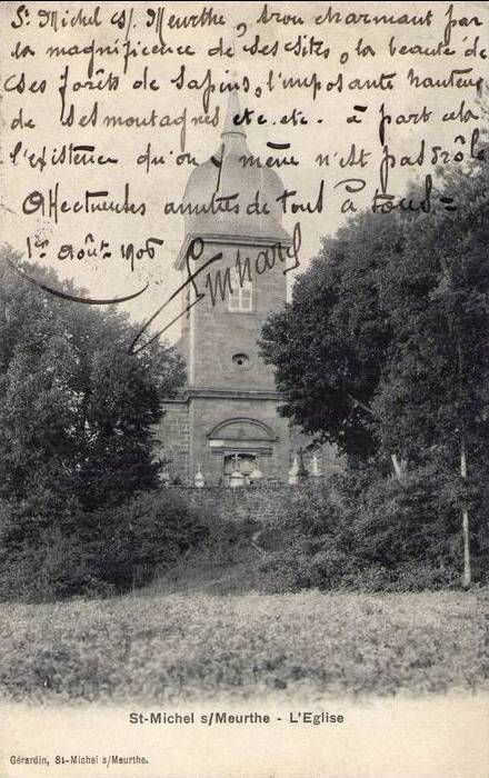 Carte postale ancienne Cp St Michel sur Meurthe 09