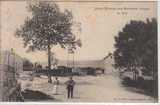 Carte postale ancienne St michel la gare 1900 02