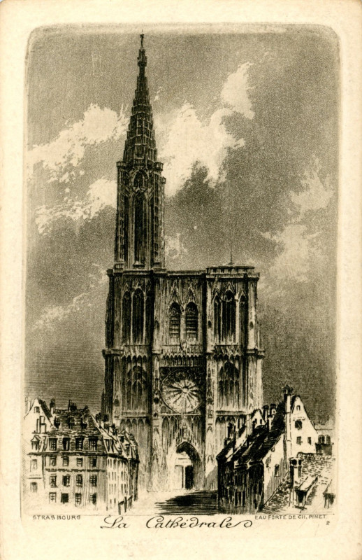 Carte postale ancienne Strasbourg n° 2 La Cathédrale