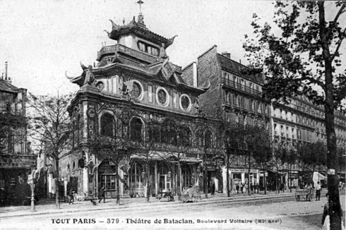Carte postale ancienne Théâtre de Bataclan, Boulevard Voltaire à Paris 11e