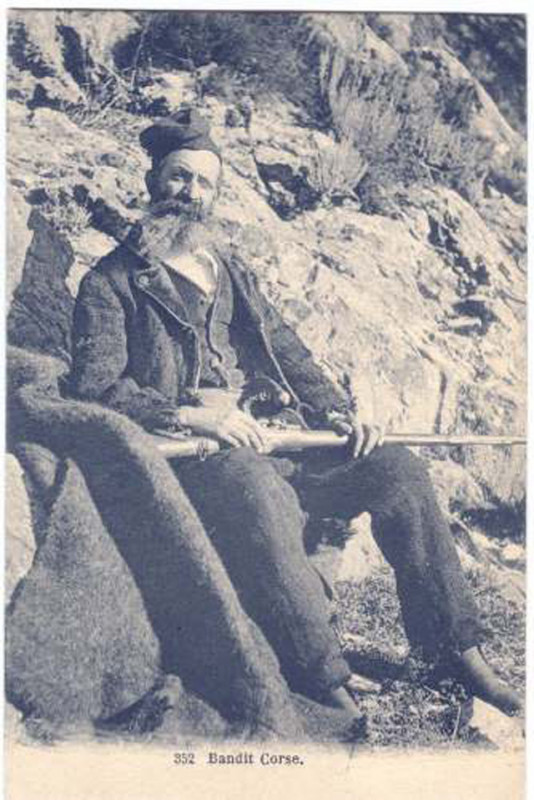 Carte postale ancienne Corse bandit