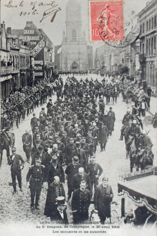 Carte postale ancienne 26 mars 1906 Courrières