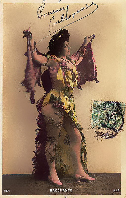 Carte postale ancienne Bacchante moderne