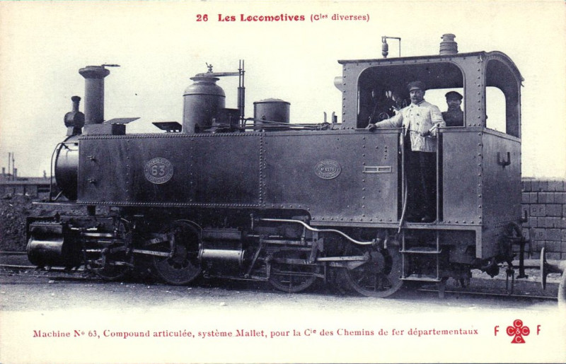 Carte postale ancienne Cfd 020+020 63