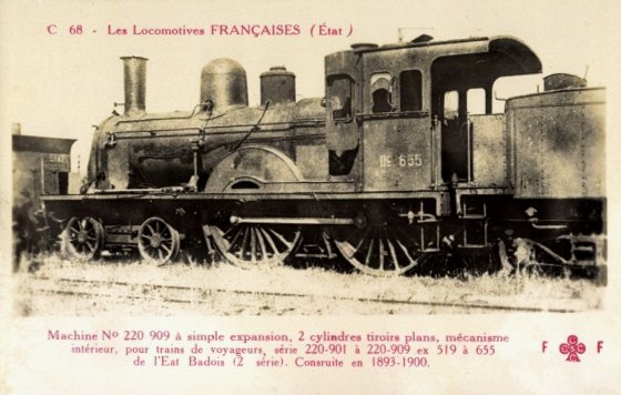 Carte postale ancienne Etat 220 909