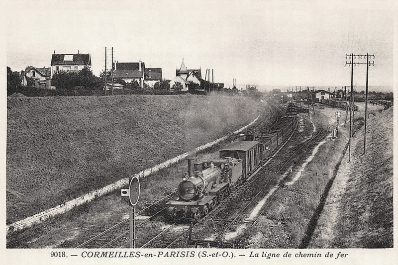 Carte postale ancienne Gare-de-Cormeilles-en-Parisis