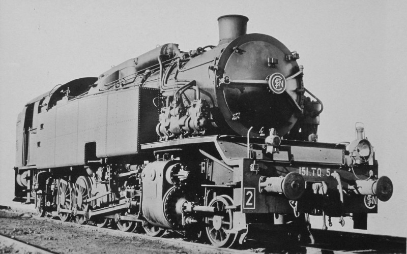 Carte postale ancienne Sncf Class 151 Tq