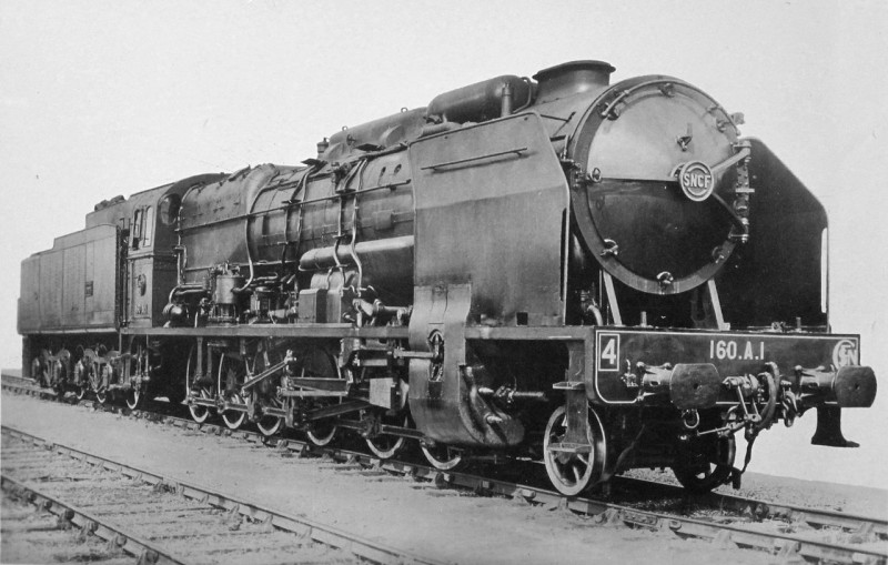 Carte postale ancienne Sncf Class 160 A1
