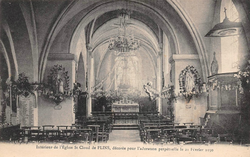 Carte postale ancienne L2575 - Flins-sur-Seine - Eglise