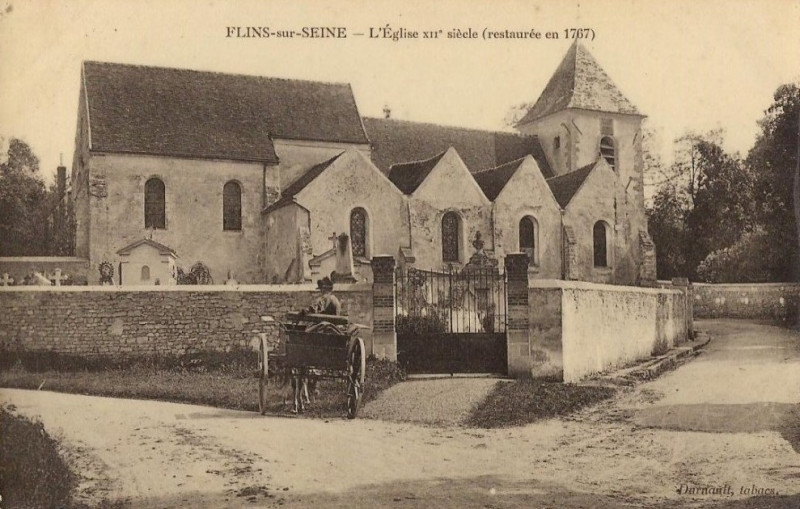 Carte postale ancienne L2578 - Flins-sur-Seine - Eglise