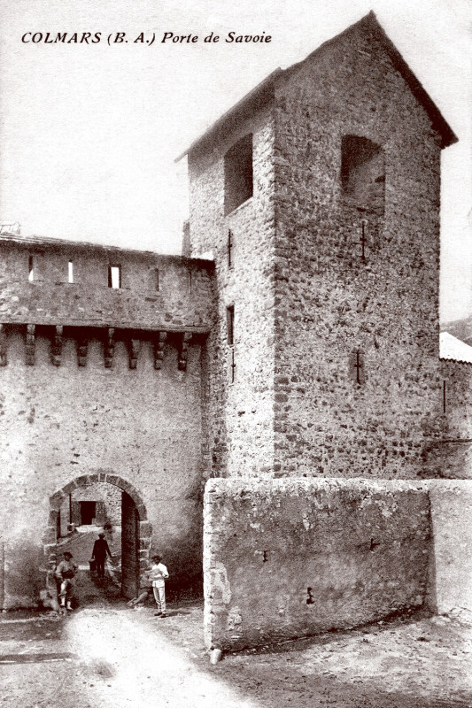 Carte postale ancienne Colmars Porte de Savoie
